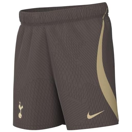 Nike thfc y nk df strk short kz 3r pantaloncini, ironstone/wheat grass/team gold, 12-13 lat unisex-kids