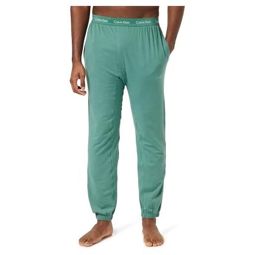 Calvin Klein jogger 000nm2545e pantaloni, verde (sagebush green), l uomo