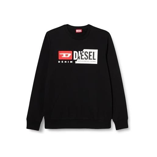 Diesel s-girk-cuty felpa con cappuccio, 900-0amdt, xxs uomo