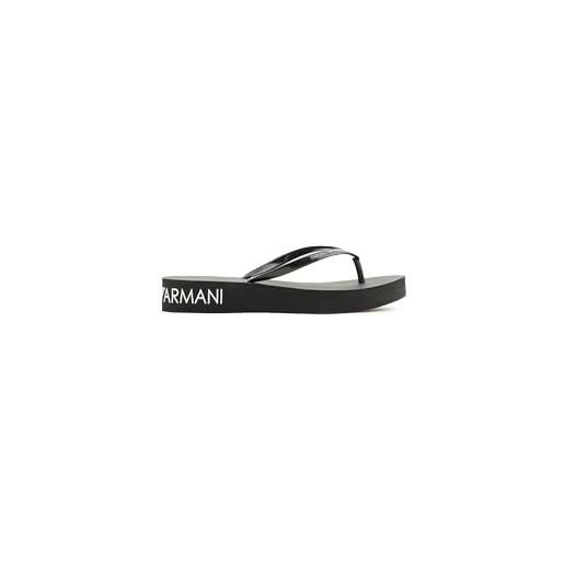 Emporio Armani wedge essential flip flops, flip-flop unisex - adulto, nero (black), 40