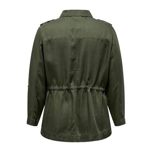 ONLY CARMAKOMA carkenya life utility jacket otw giacchetto per mezze stagioni, kalamata, l donna