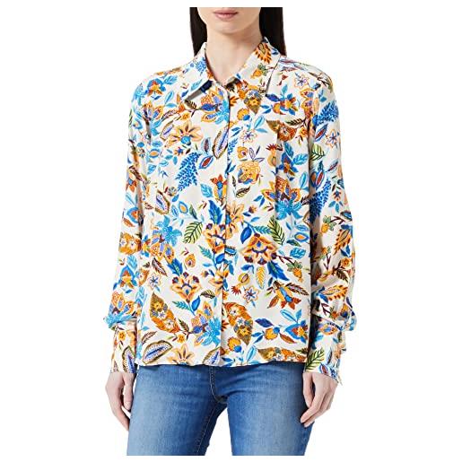 Part Two camicia sabila maglietta relaxed fit, blue craft flower, 46 donna