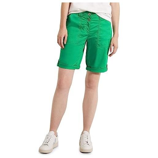 Cecil b376478 pantaloncini in cotone, verde fresh green, 36 w donna