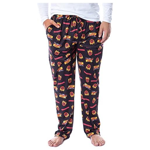 INTIMO marvel mens' deadpool chimichangas food truck icon sleep pajama pants (x-large) black