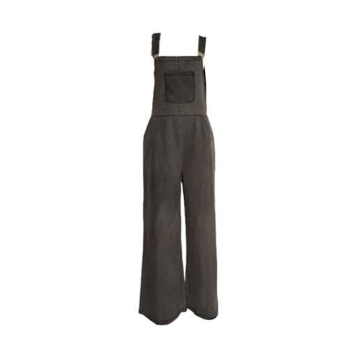 Odot donna salopette pantaloni baggy stampato donna jeans sciolto overall dungarees gambe grandi denim casual bavaglino jumpsuit moda jumpsuit con tasche