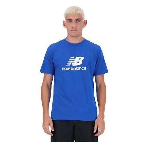 New Balance stacked logo t-shirt - blue oasis (424)