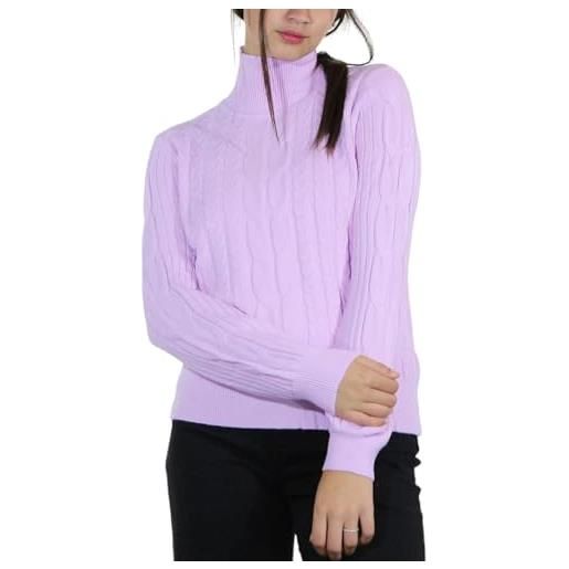 Gaudi maglione collo alto intrecciato 321bd53049 rosa m