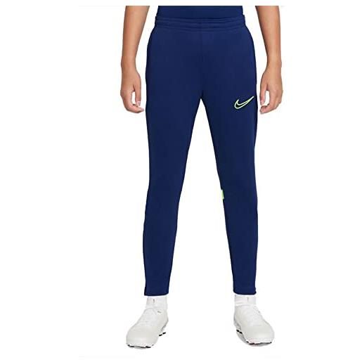 Nike pantaloni lunghi sportivi dri-fit academy blu scuro bambini, 10 anni