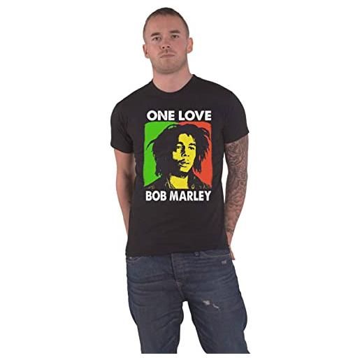 Rock Off officially licensed products bob marley t shirt one love portrait logo nuovo ufficiale uomo nero size xl