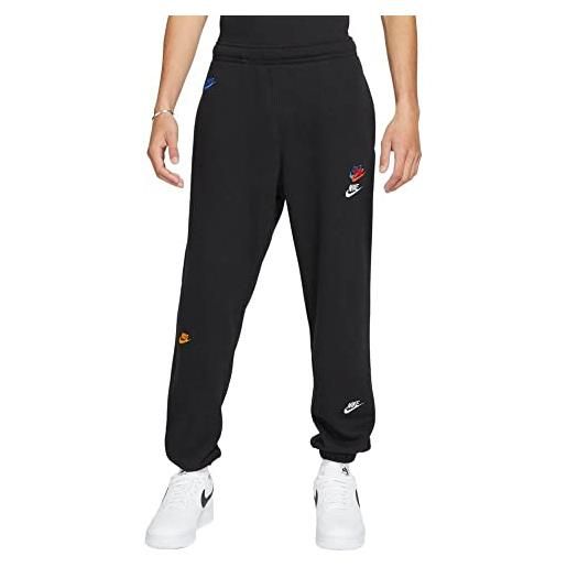Nike sportswear essentials+ - pantalone garzato da uomo con polsino (dd4674-010) (l, nero)