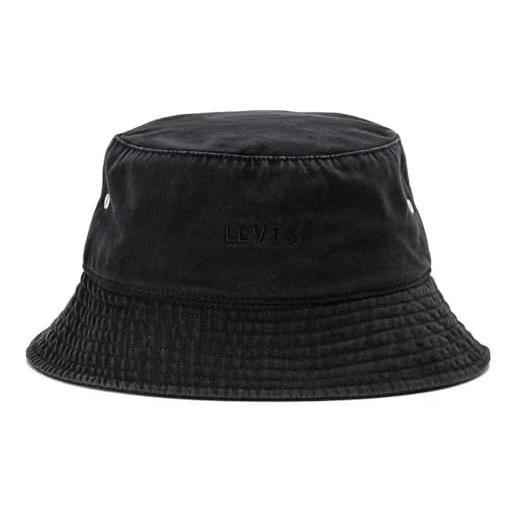 Levi's headline bucket hat, nero regolare, l unisex-adulto