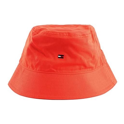 Tommy Hilfiger cappello da pescatore da uomo th flag bucket, colore: arancione. , taglia unica