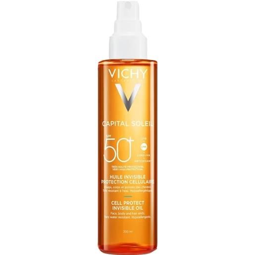 Vichy capital soleil cell protect olio invisibile spf50+