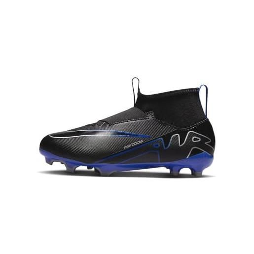Nike jr zoom superfly 9 academy ag, sneaker unisex-adulto, nero blu grigio, 38.5 eu
