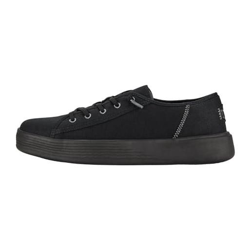 Hey Dude - maschio cody m canvas cody sneaker scarpe, black/black, 47 eu