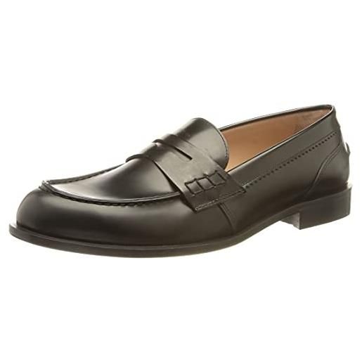 BOSS erin moccasin-br, mocassino donna, nero1, 35 eu