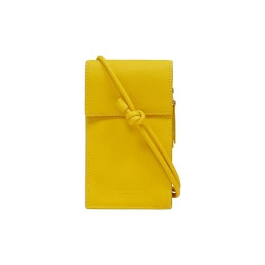 Liebeskind seasonal noos harris, mobile pouch m, donna, giallo (lemon), m (hxbxt 17cm x10cm x3cm)