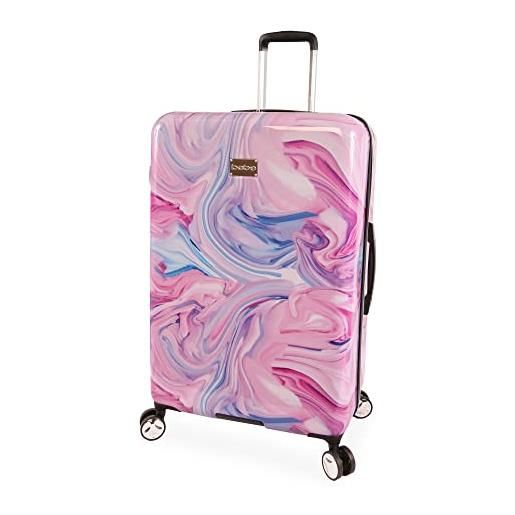 Bebe bagaglio donna stella 29' hardside check in spinner, marmo fucsia, check-in 29, trolley hardside check in spinner