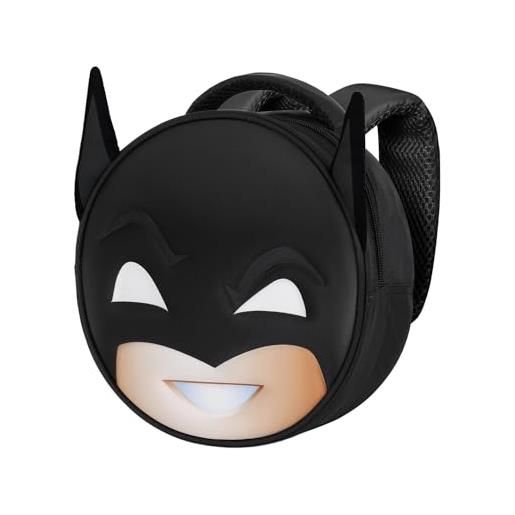 Karactermania batman send-zaino emoji, nero, 22 x 22 cm, capacità 4 l