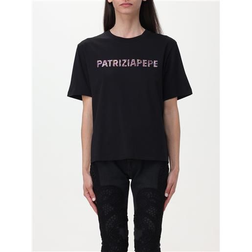 Patrizia Pepe t-shirt Patrizia Pepe in cotone con logo strass