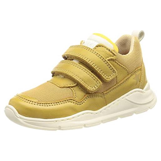 Bisgaard pan v, scarpe da ginnastica unisex-bambini, neon giallo, 22 eu
