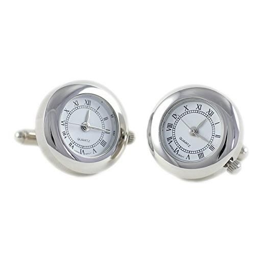 Lindenmann 990017 - gemelli in argento, orologio funzionale, confezione regalo
