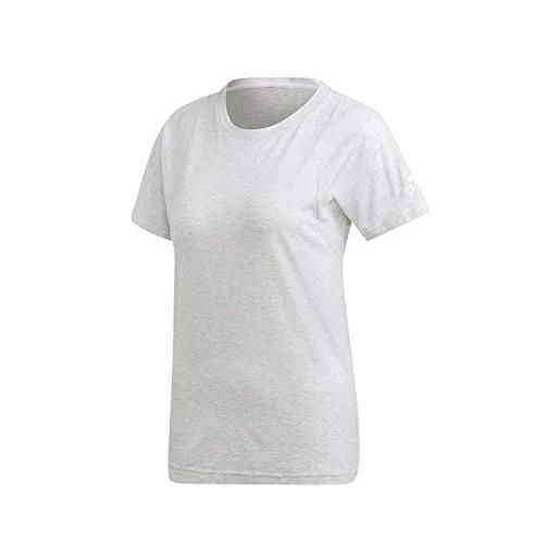adidas dp3914, maglietta donna, bianco/mgh solid grigio, l 48-50