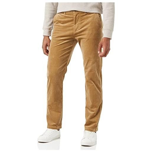 GANT d1. Allister cord chinos, pantaloni per il tempo libero uomo, beige ( dark khaki ), 32w / 36l