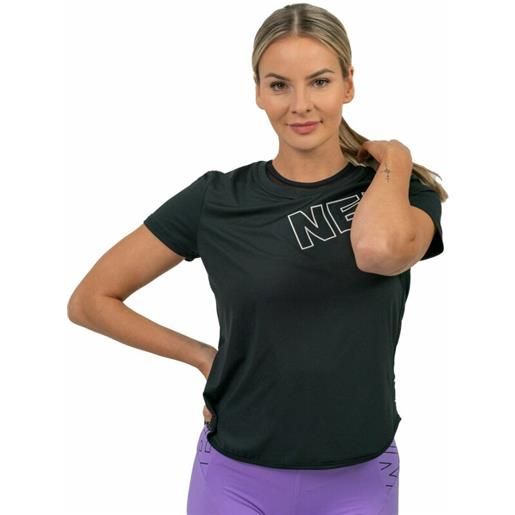 Nebbia fit activewear functional t-shirt with short sleeves black l maglietta fitness