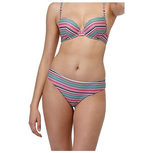 Lovable slip brasiliano rcs recycled bikini, righe multicolor, s donna