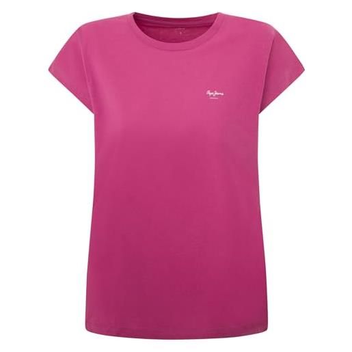Pepe Jeans lory, t-shirt donna, rosa (english rose pink), m