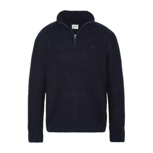 Schott NYC schott - maglione con zip da uomo, motivo: plaloha, marina, xl