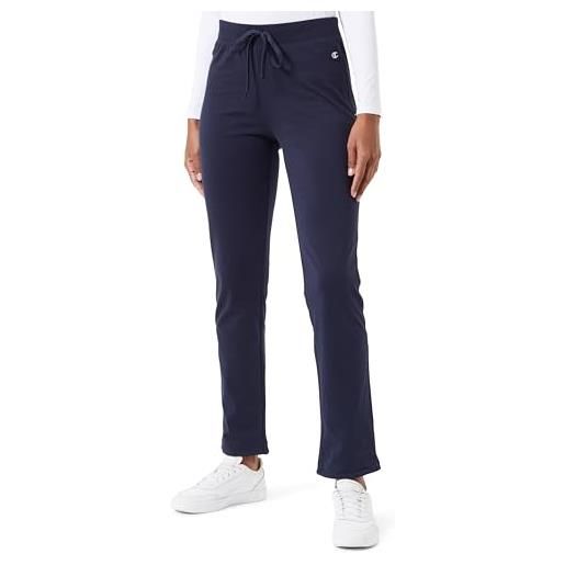 Champion legacy icons w-pro-jersey drawstring pantaloni da tuta, blu marino, m donna