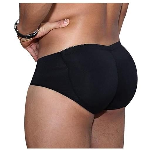 HMLOPX four seasons jolie mens butt hip enhancer booty intimo imbottito body shaper senza cuciture butt lifter slip nero s-5xl (color: black, size: m)