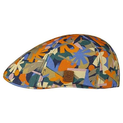 Stetson coppola texas print x the feebles uomo - cappello piatto con visiera, fodera autunno/inverno - m (56-57 cm) arancia