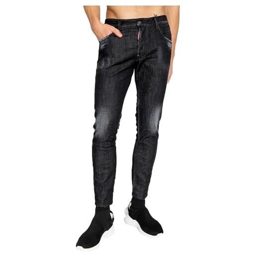 DSQUARED2 jeans da uomo skater modello s74lb1228s30357 colore nero, nero , 50