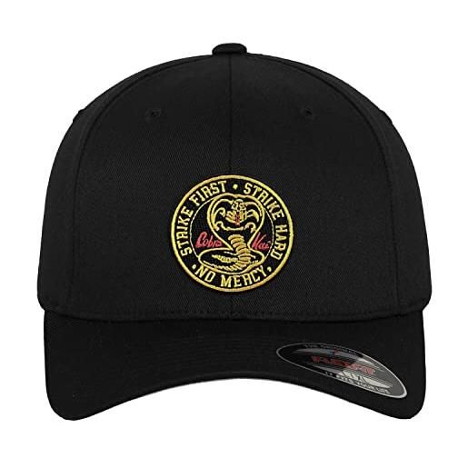 Cobra Kai licenza ufficiale patch flexfit cap (nero), small/medium