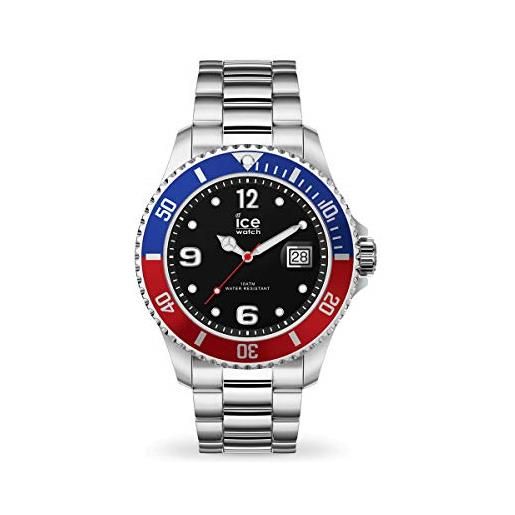 Ice-watch - ice steel united silver - orologio soldi da uomocon cinturino in metallo - 017330 (extra large)