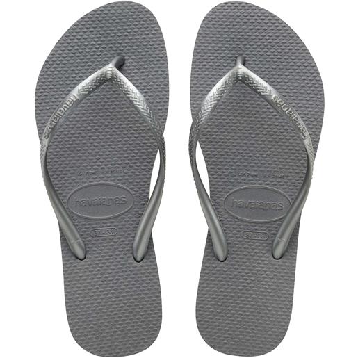 Havaianas - infradito - slim steel grey per donne - taglia 35-36,37-38,39-40 - grigio