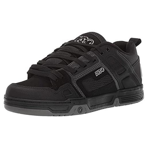 DVS comanche, scarpe da skateboard unisex-adulto, nero (black refl. Charcoal nubuck 985), 45 eu