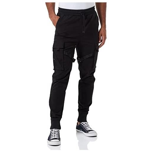 Urban Classics tactical trouser funktions-hose pantaloni eleganti, black, m uomo
