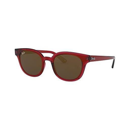 Ray-Ban 0rb4324 occhiali, rosso trasparente/rosso, 50 unisex-adulto