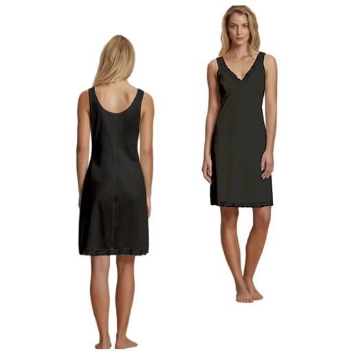 Generic sottoveste lunga classica con pizzo (it, testo, 3xl, regular, regular, nero)