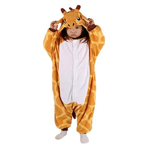 DATO bambini tutina animale giraffa cosplay costume unisex pigiami interi