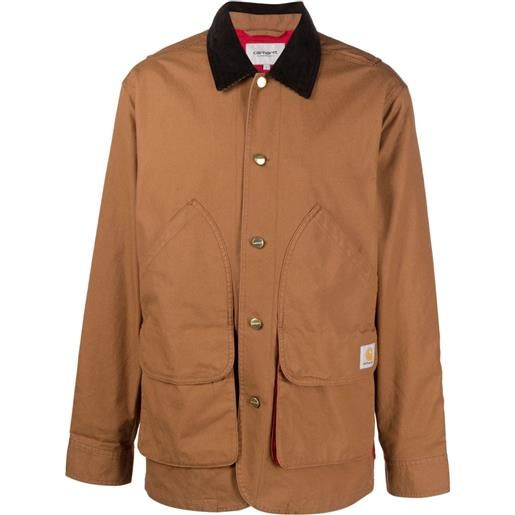 Carhartt WIP giacca-camicia con inserti - marrone