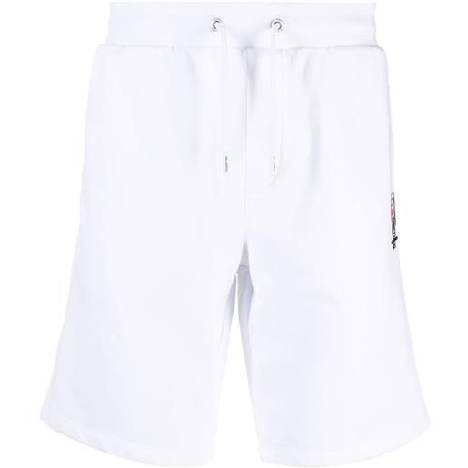 Karl Lagerfeld shorts sportivi con stampa - bianco