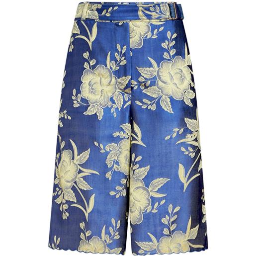 ETRO shorts in jacquard a fiori - blu