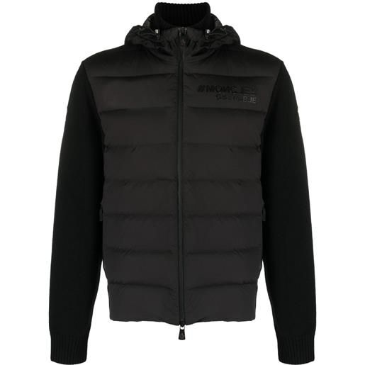 Moncler Grenoble giacca trapuntata con cappuccio - nero