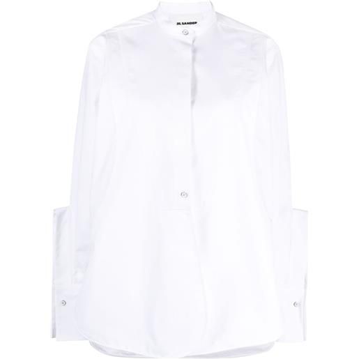 Jil Sander camicia con colletto a cinturino - bianco