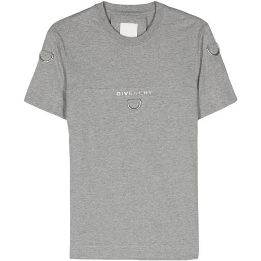 Givenchy t-shirt con logo - grigio